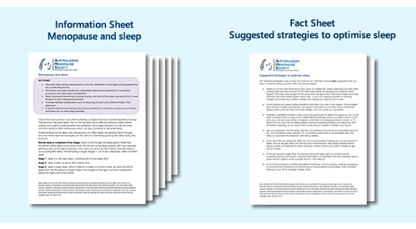 Menopause and sleep