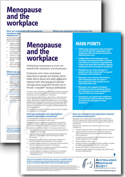 AMS Menopause and the workplace