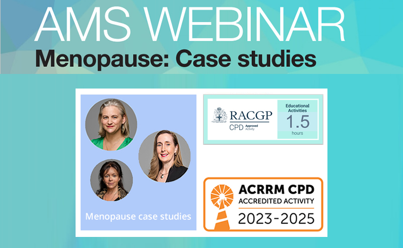 AMS Webinar Menopause Case Studies