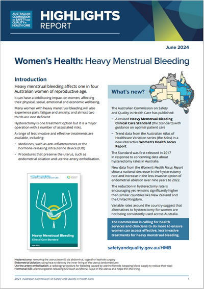 Womens Health Focus Report