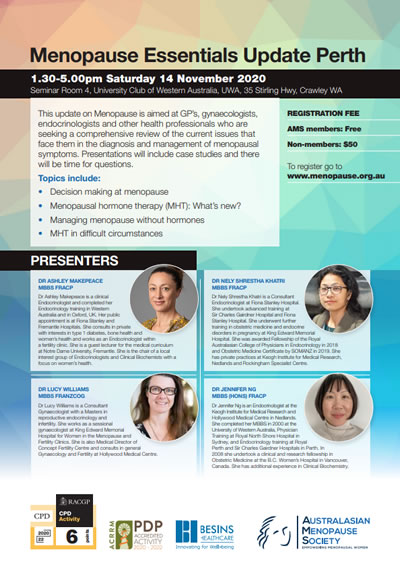 Menopause Essentials Update Australasian Menopause Society Menopause Essentials Update Australasian Menopause Society