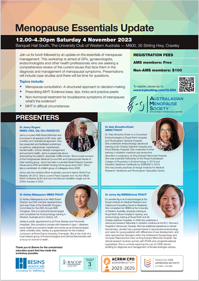 Menopause Essentials Update 2023 Menopause Essentials Update 2023