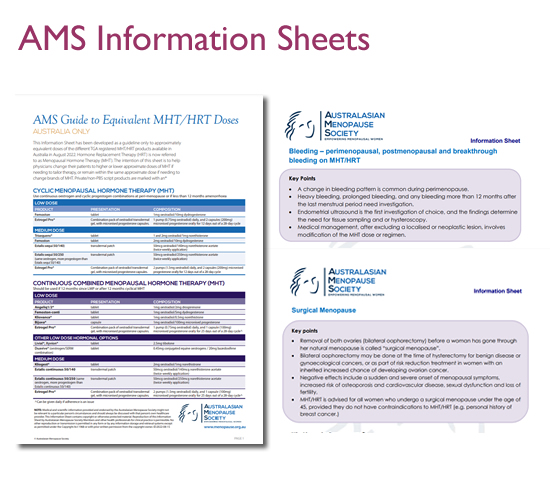 AMS Information sheets
