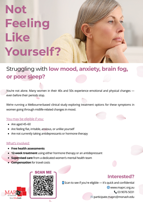 Menopause Hormone Treatment vs Antidepressants